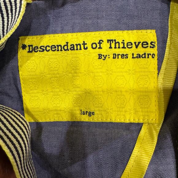 Descendant of Thieves Brown Wool Blend Blazer L Limited 247 Gold Buttons - Picture 9 of 14